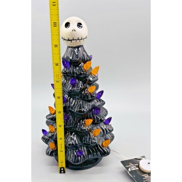 Nightmare Before Christmas Jack Skellington Light Up Ceramic Tree Halloween 10" - Picture 10 of 10